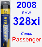 Passenger Wiper Blade for 2008 BMW 328xi - Assurance