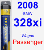 Passenger Wiper Blade for 2008 BMW 328xi - Assurance