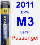 Passenger Wiper Blade for 2011 BMW M3 - Assurance