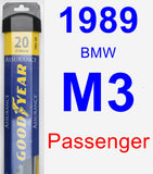 Passenger Wiper Blade for 1989 BMW M3 - Assurance