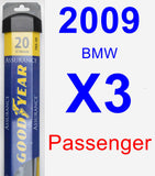 Passenger Wiper Blade for 2009 BMW X3 - Assurance