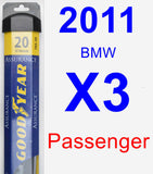 Passenger Wiper Blade for 2011 BMW X3 - Assurance