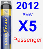 Passenger Wiper Blade for 2012 BMW X5 - Assurance