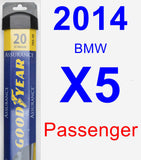 Passenger Wiper Blade for 2014 BMW X5 - Assurance