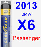 Passenger Wiper Blade for 2013 BMW X6 - Assurance