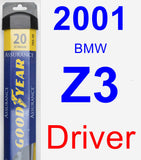 Driver Wiper Blade for 2001 BMW Z3 - Assurance