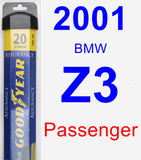 Passenger Wiper Blade for 2001 BMW Z3 - Assurance
