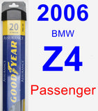 Passenger Wiper Blade for 2006 BMW Z4 - Assurance