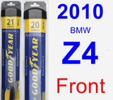 Front Wiper Blade Pack for 2010 BMW Z4 - Assurance
