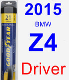Driver Wiper Blade for 2015 BMW Z4 - Assurance