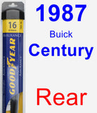 Rear Wiper Blade for 1987 Buick Century - Assurance