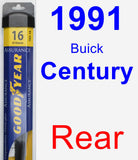 Rear Wiper Blade for 1991 Buick Century - Assurance