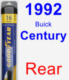 Rear Wiper Blade for 1992 Buick Century - Assurance