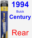Rear Wiper Blade for 1994 Buick Century - Assurance