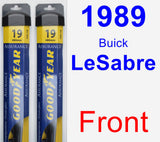 Front Wiper Blade Pack for 1989 Buick LeSabre - Assurance