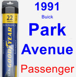 Passenger Wiper Blade for 1991 Buick Park Avenue - Assurance