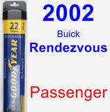Passenger Wiper Blade for 2002 Buick Rendezvous - Assurance