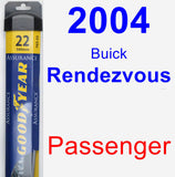 Passenger Wiper Blade for 2004 Buick Rendezvous - Assurance