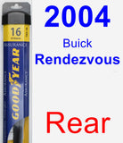 Rear Wiper Blade for 2004 Buick Rendezvous - Assurance