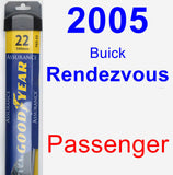 Passenger Wiper Blade for 2005 Buick Rendezvous - Assurance