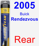 Rear Wiper Blade for 2005 Buick Rendezvous - Assurance
