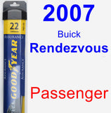 Passenger Wiper Blade for 2007 Buick Rendezvous - Assurance