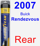 Rear Wiper Blade for 2007 Buick Rendezvous - Assurance