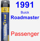Passenger Wiper Blade for 1991 Buick Roadmaster - Assurance