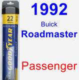 Passenger Wiper Blade for 1992 Buick Roadmaster - Assurance