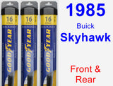 Front & Rear Wiper Blade Pack for 1985 Buick Skyhawk - Assurance