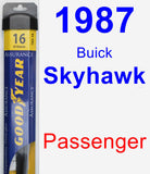 Passenger Wiper Blade for 1987 Buick Skyhawk - Assurance