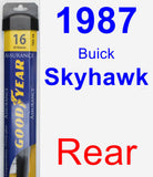 Rear Wiper Blade for 1987 Buick Skyhawk - Assurance