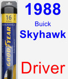 Driver Wiper Blade for 1988 Buick Skyhawk - Assurance