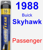 Passenger Wiper Blade for 1988 Buick Skyhawk - Assurance