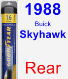 Rear Wiper Blade for 1988 Buick Skyhawk - Assurance