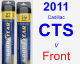 Front Wiper Blade Pack for 2011 Cadillac CTS - Assurance