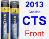 Front Wiper Blade Pack for 2013 Cadillac CTS - Assurance