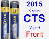 Front Wiper Blade Pack for 2015 Cadillac CTS - Assurance