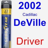 Driver Wiper Blade for 2002 Cadillac DeVille - Assurance