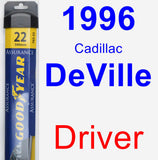 Driver Wiper Blade for 1996 Cadillac DeVille - Assurance