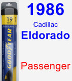 Passenger Wiper Blade for 1986 Cadillac Eldorado - Assurance