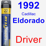 Driver Wiper Blade for 1992 Cadillac Eldorado - Assurance