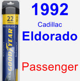 Passenger Wiper Blade for 1992 Cadillac Eldorado - Assurance