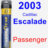 Passenger Wiper Blade for 2003 Cadillac Escalade - Assurance