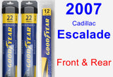 Front & Rear Wiper Blade Pack for 2007 Cadillac Escalade - Assurance
