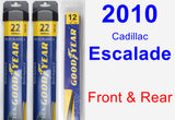 Front & Rear Wiper Blade Pack for 2010 Cadillac Escalade - Assurance