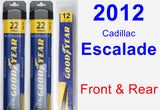 Front & Rear Wiper Blade Pack for 2012 Cadillac Escalade - Assurance
