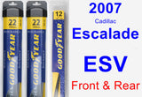 Front & Rear Wiper Blade Pack for 2007 Cadillac Escalade ESV - Assurance