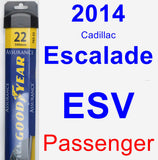 Passenger Wiper Blade for 2014 Cadillac Escalade ESV - Assurance