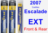 Front & Rear Wiper Blade Pack for 2007 Cadillac Escalade EXT - Assurance